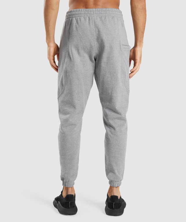 Pantalones Jogger Gymshark Essential Oversized Hombre Grises | qgLVbafwMox