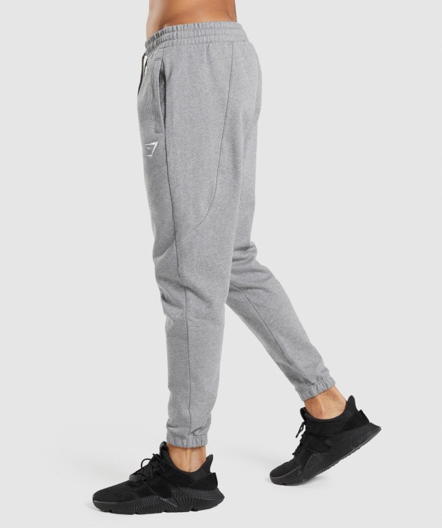 Pantalones Jogger Gymshark Essential Oversized Hombre Grises | qgLVbafwMox