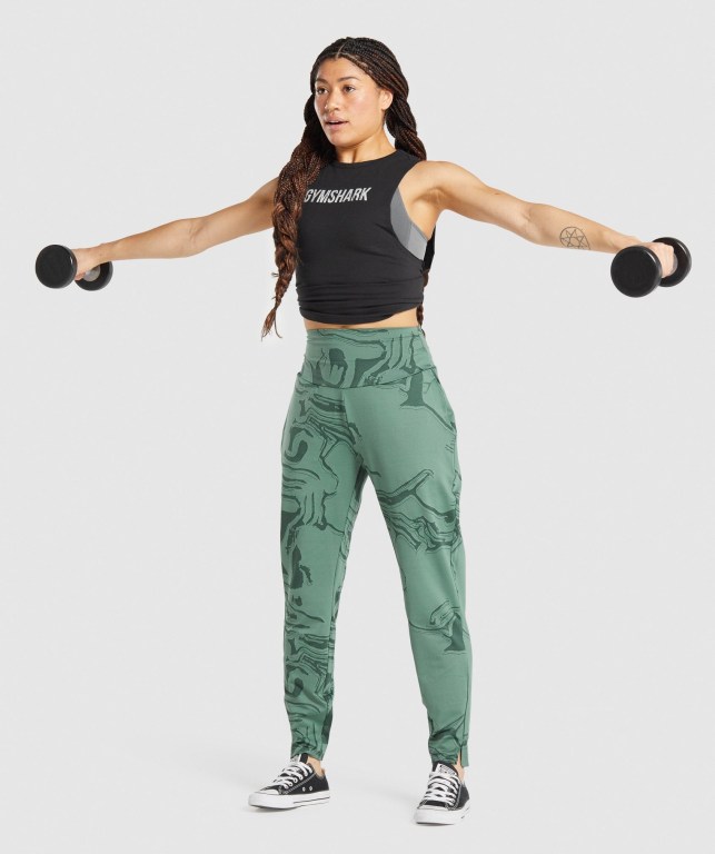 Pantalones Jogger Gymshark GS Power Mujer Verdes | Xj9KFIqjY9B