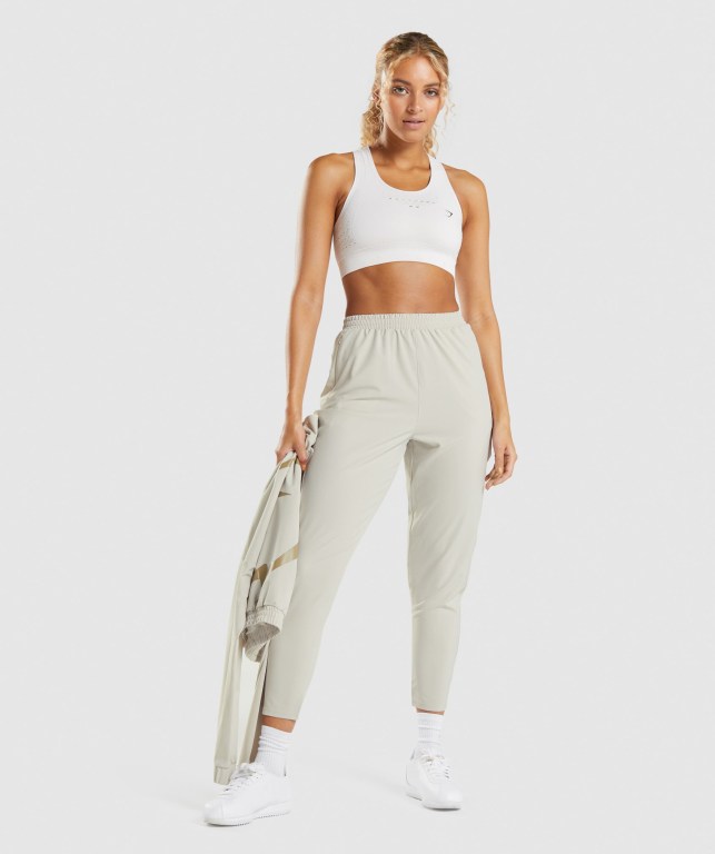 Pantalones Jogger Gymshark Maximise Pista Mujer Grises | BLPuAPILVLp