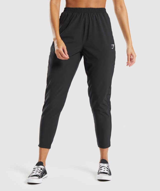 Pantalones Jogger Gymshark Maximise Pista Mujer Negros | dsXXM5AZYwX