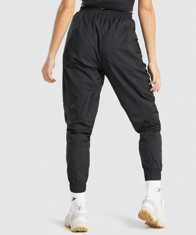 Pantalones Jogger Gymshark Pulse Woven Mujer Negros | aQvjt2oFAmd