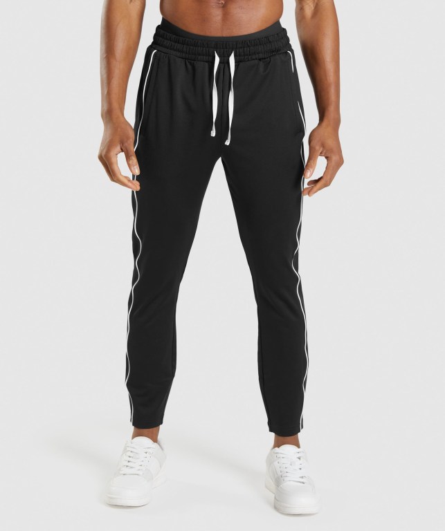 Pantalones Jogger Gymshark Recess Hombre Negros Blancos | 2c1Vdrozk9n