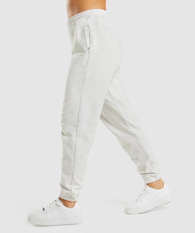 Pantalones Jogger Gymshark Rest Day Sweats Mujer Blancos | 95sQwmwj3tB