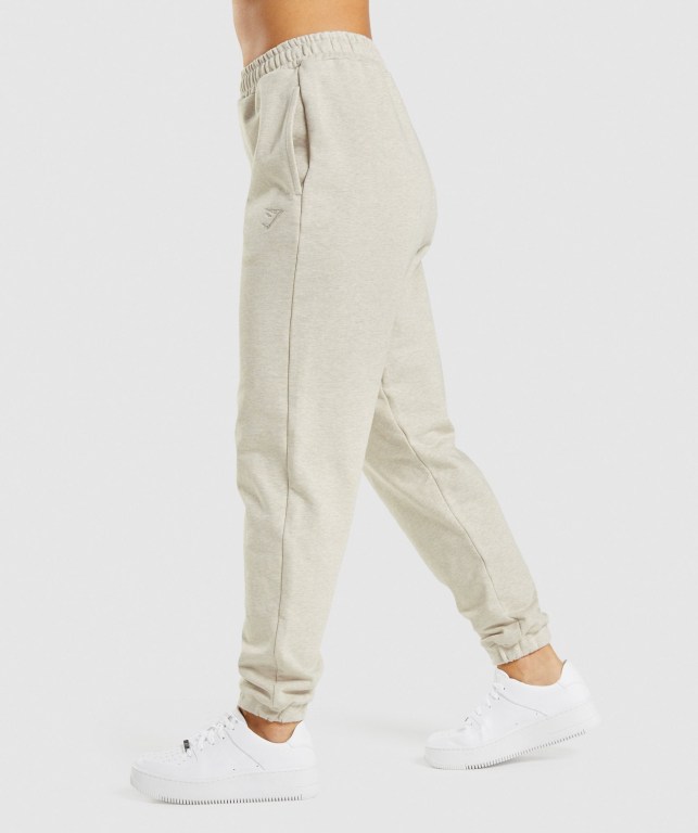 Pantalones Jogger Gymshark Rest Day Sweats Mujer Beige | Dz8ii8TtGeF