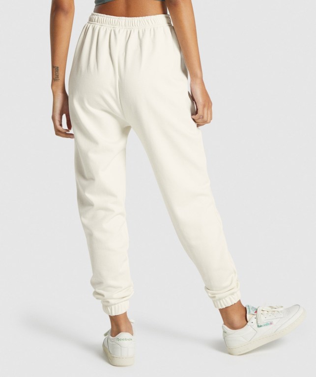 Pantalones Jogger Gymshark Whitney Loose Mujer Blancos | 6srjwBSxKBU