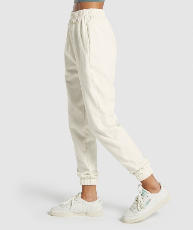 Pantalones Jogger Gymshark Whitney Loose Mujer Blancos | 6srjwBSxKBU