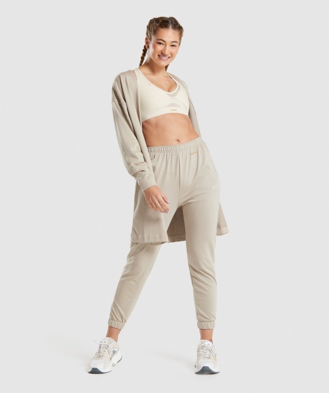 Pantalones Jogger Gymshark Whitney Loose Mujer Blancos | ffFtMJhP2vt