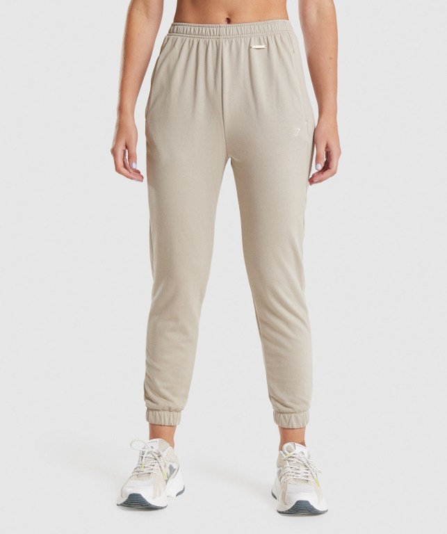 Pantalones Jogger Gymshark Whitney Loose Mujer Blancos | ffFtMJhP2vt