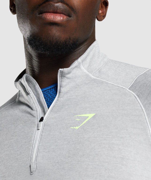 Pullover Gymshark Apex 1/4 Zip Hombre Grises Claro | InBf8SvSaq3