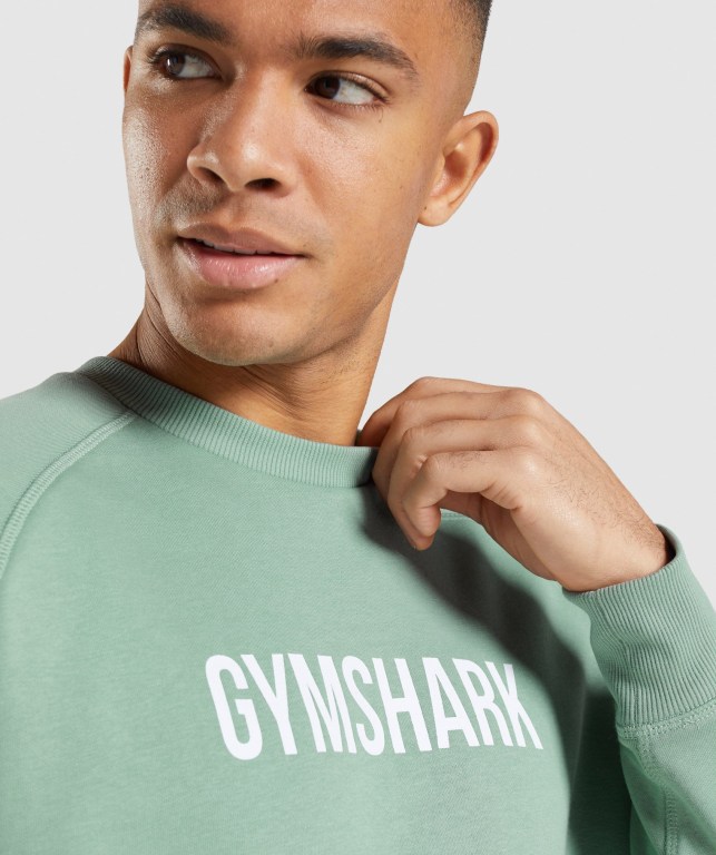 Pullover Gymshark Apollo Crew Hombre Azules | 654myo2kaEF