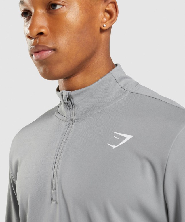 Pullover Gymshark Arrival 1/4 Zip Hombre Grises | f3OBsyJYnqo