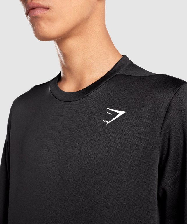 Pullover Gymshark Arrival Crew Sweatshirt Hombre Negros | CqOqRBu3jv8