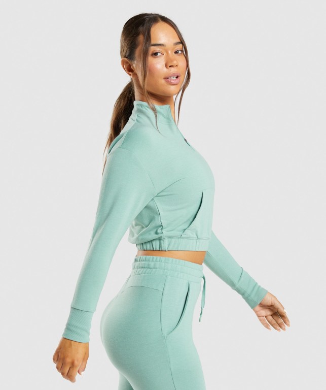 Pullover Gymshark Entrenamiento Pippa Mujer Azules | 6nSGDw52DY3