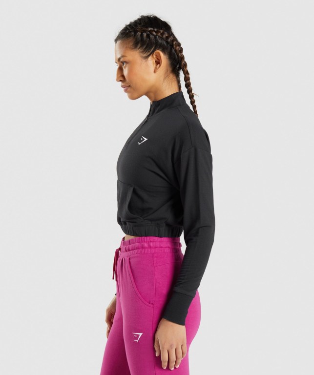 Pullover Gymshark Entrenamiento Pippa Mujer Negros | dMWfa7rwy33