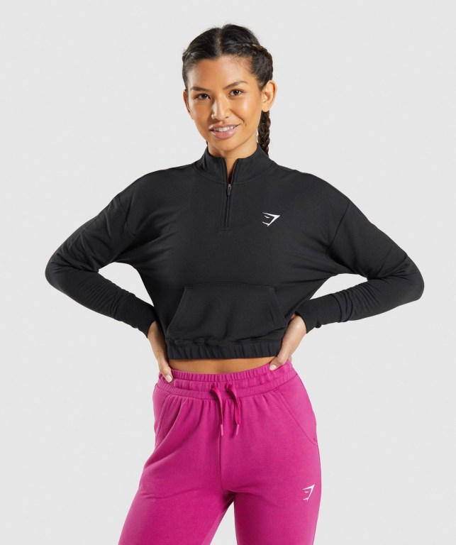 Pullover Gymshark Entrenamiento Pippa Mujer Negros | dMWfa7rwy33