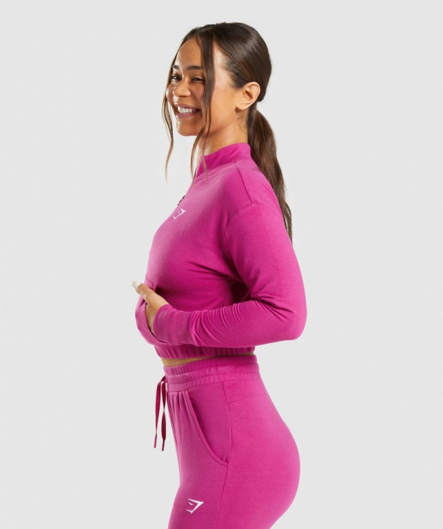 Pullover Gymshark Entrenamiento Pippa Mujer Rosas | ozH4KFJv26Y