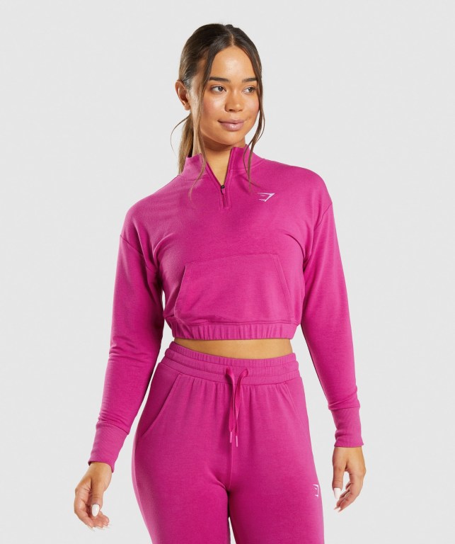 Pullover Gymshark Entrenamiento Pippa Mujer Rosas | ozH4KFJv26Y