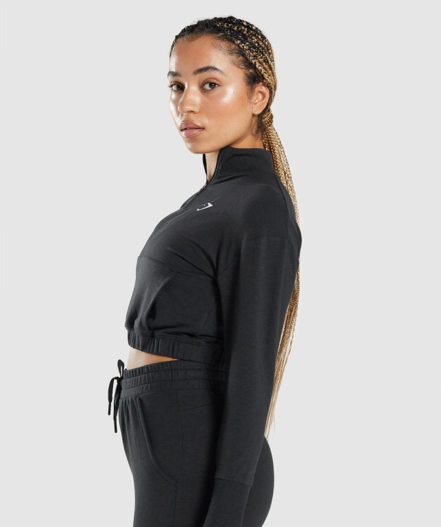 Pullover Gymshark Pippa Entrenamiento Mujer Negros | QzZ4psCyEbh