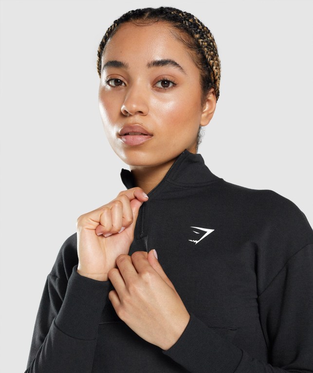 Pullover Gymshark Pippa Entrenamiento Mujer Negros | QzZ4psCyEbh