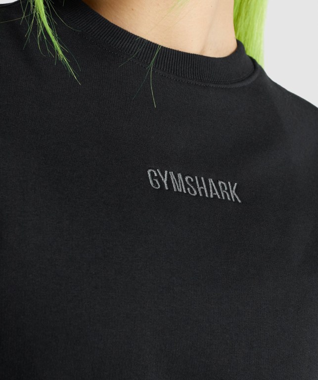 Pullover Gymshark Pulse Mujer Negros | SfjhfzP8R7u