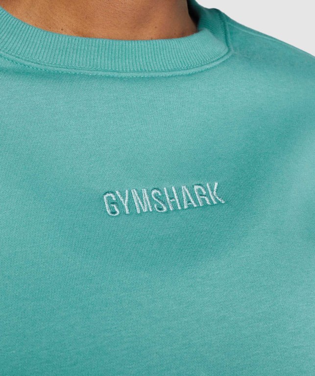 Pullover Gymshark Pulse Mujer Turquesa | iYcuSBpALQ2