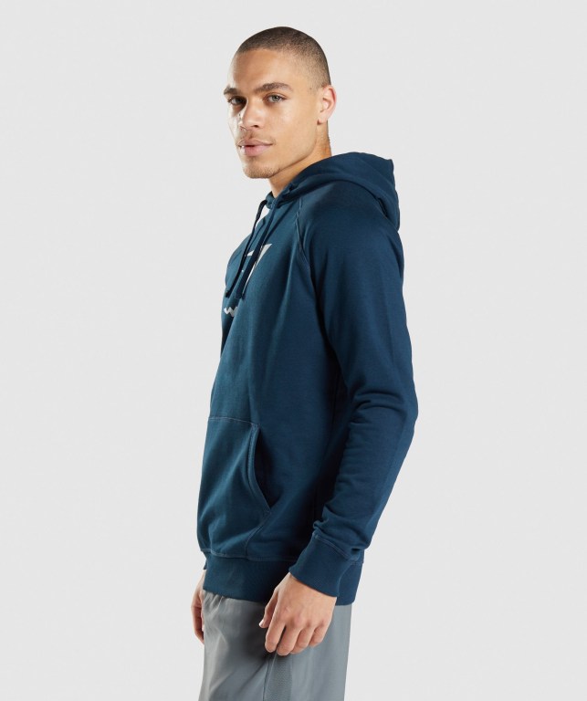 Pullover Gymshark Sharkhead Infill Hombre Azul Marino | JWDlLzZCBTE