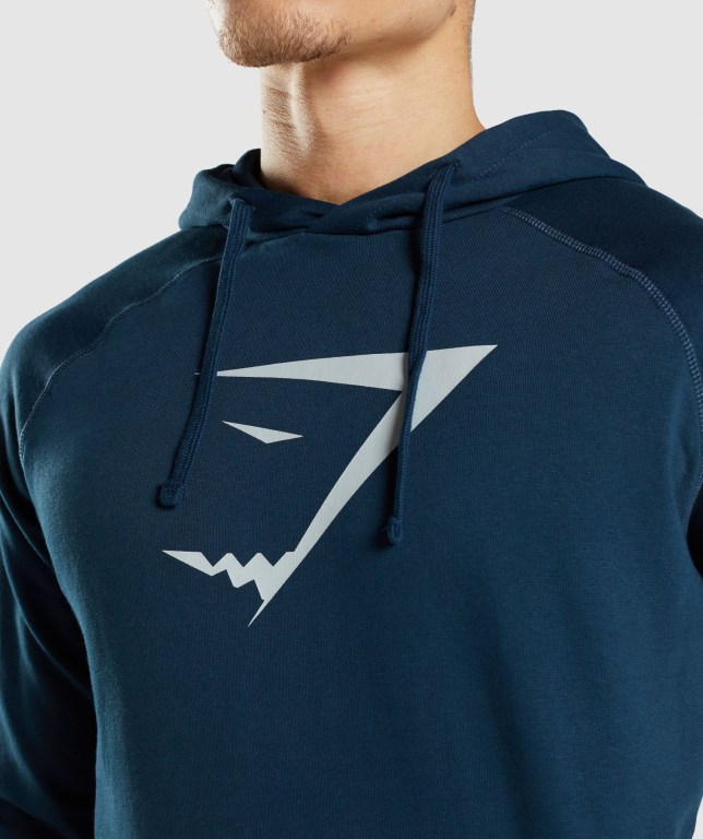 Pullover Gymshark Sharkhead Infill Hombre Azul Marino | JWDlLzZCBTE