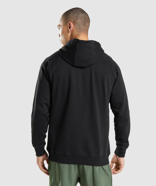 Pullover Gymshark Sharkhead Infill Hombre Negros | dsh37kVz6j9