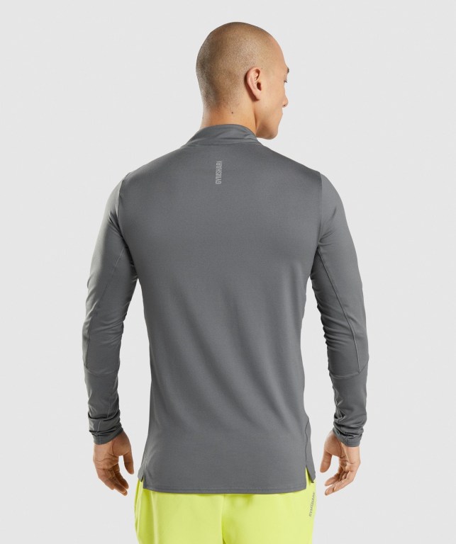 Pullover Gymshark Speed 1/4 Zip Hombre Grises | b3zJw4HjqyC