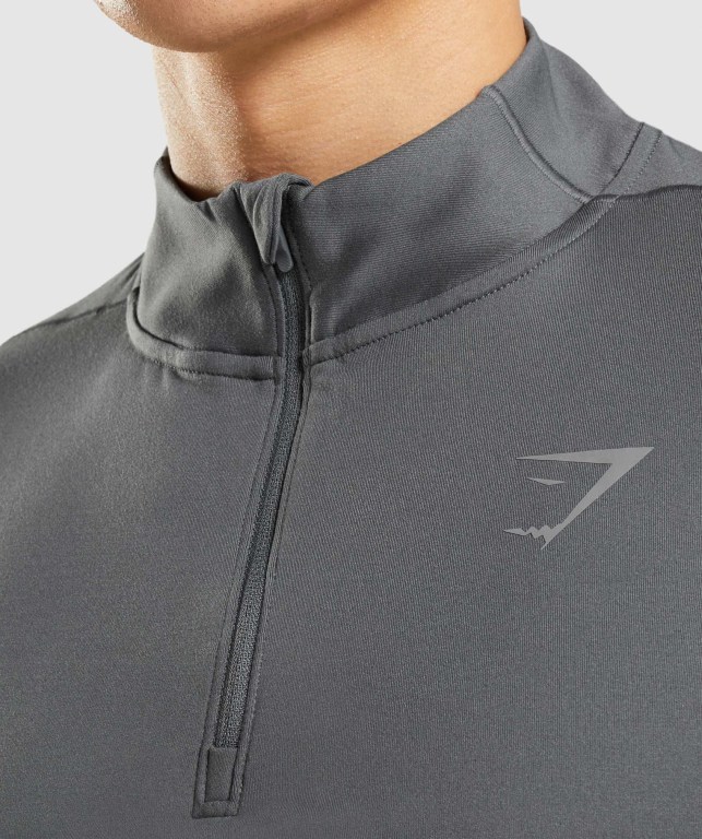 Pullover Gymshark Speed 1/4 Zip Hombre Grises | b3zJw4HjqyC