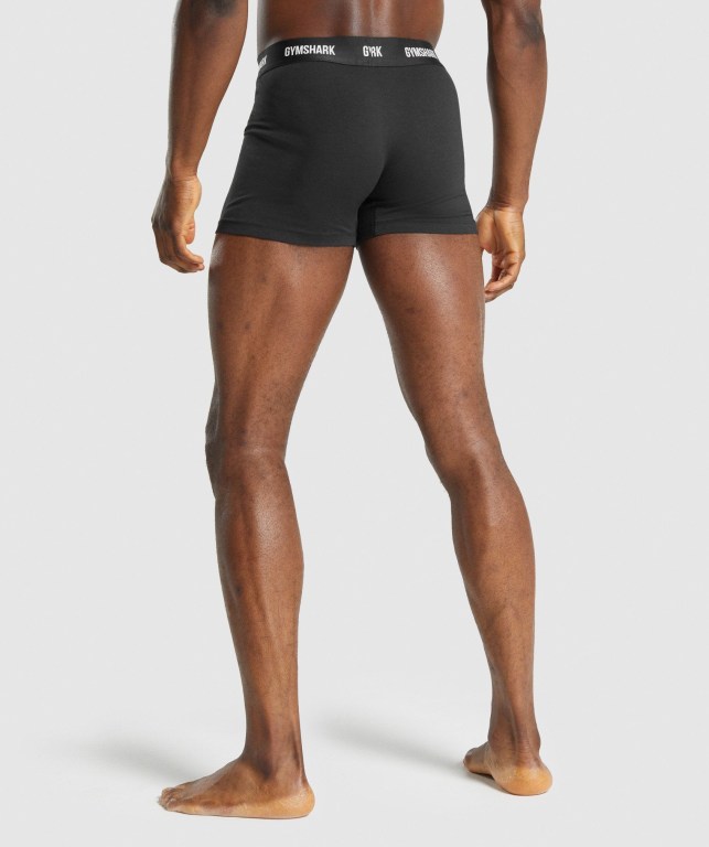 Ropa Interior Gymshark Boxers 2pk Hombre Negros | zkK8X6etpC3