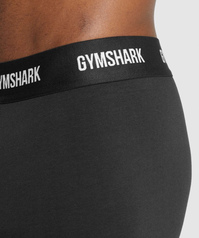 Ropa Interior Gymshark Boxers 2pk Hombre Negros | zkK8X6etpC3