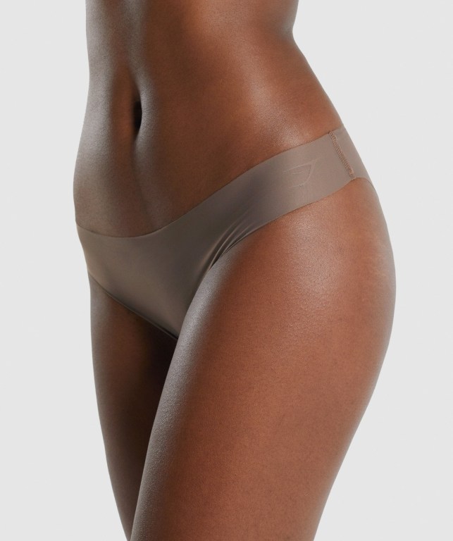 Ropa Interior Gymshark No VPL Bikini Brief Mujer Marrom | 1dI7UweyMzr