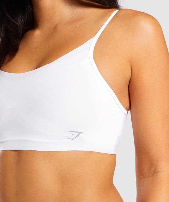 Ropa Interior Gymshark No VPL Bralette Mujer Blancos | RIJ1afqSfmr