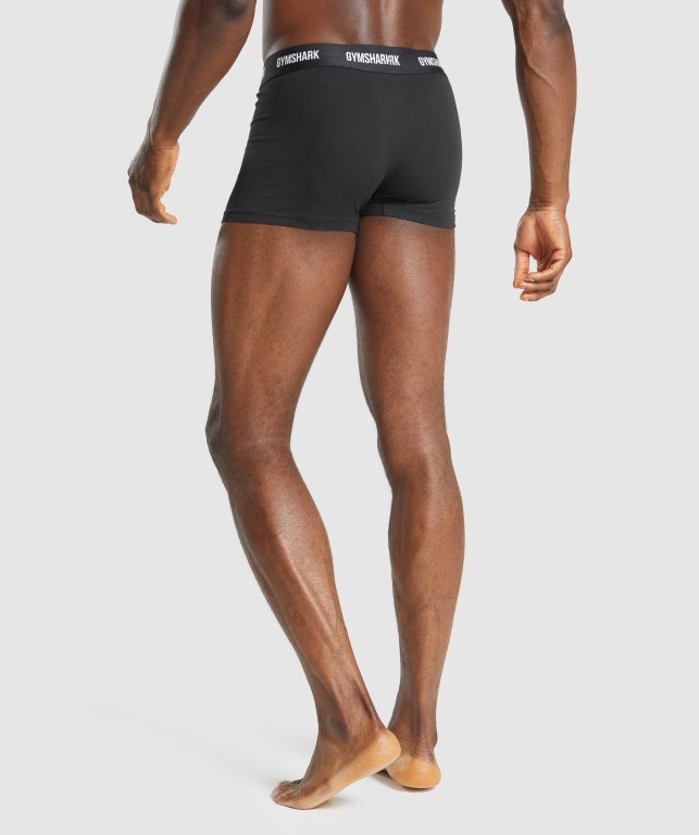 Ropa Interior Gymshark Trunk 2pk Hombre Negros | cJTPDgMkKbA