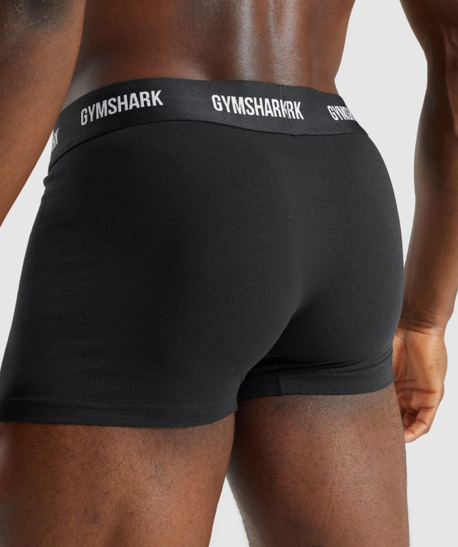 Ropa Interior Gymshark Trunk 2pk Hombre Negros | cJTPDgMkKbA