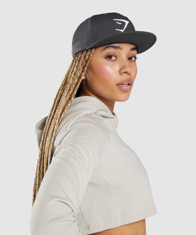 Sombreros Gymshark New Era 9Fifty Snapback Mujer Grises Blancos | EtV8MGayzrg