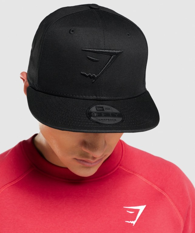 Sombreros Gymshark New Era 9Fifty Snapback Hombre Negros | P3r7Gt3AMly