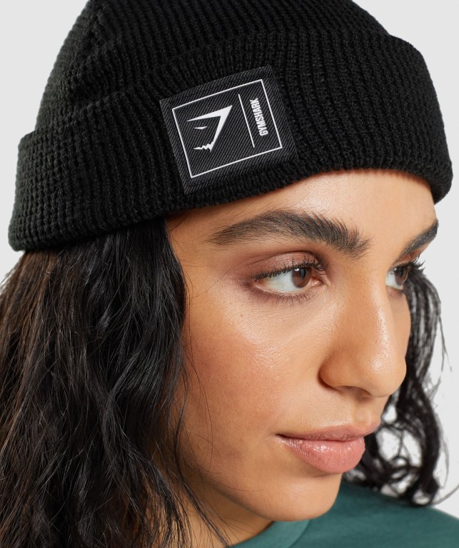 Sombreros Gymshark New Era Fishermans Beanie Mujer Negros | PFMSkXARUhg