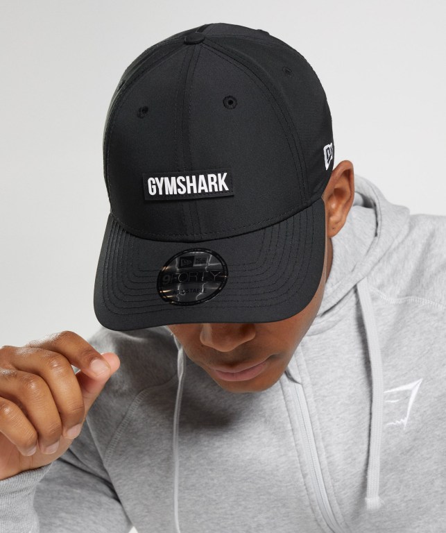 Sombreros Gymshark New Era GS 9Forty Snapback Hombre Negros | C2ZU74AKA4z