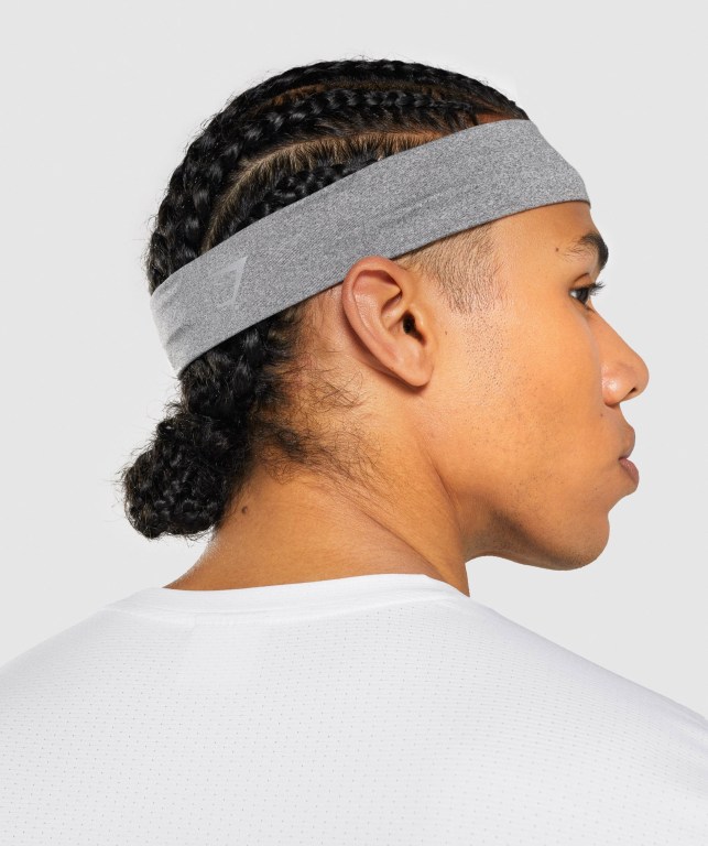 Sombreros Gymshark New Era Headband Hombre Grises Claro | K3HvWbf1f6T