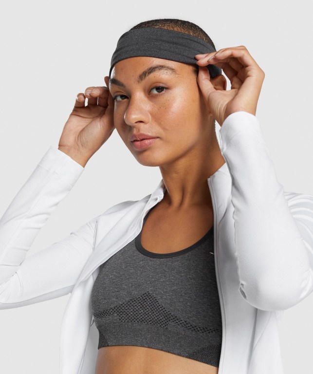 Sombreros Gymshark New Era Headband Mujer Negros | KYk6Fz2YQQi