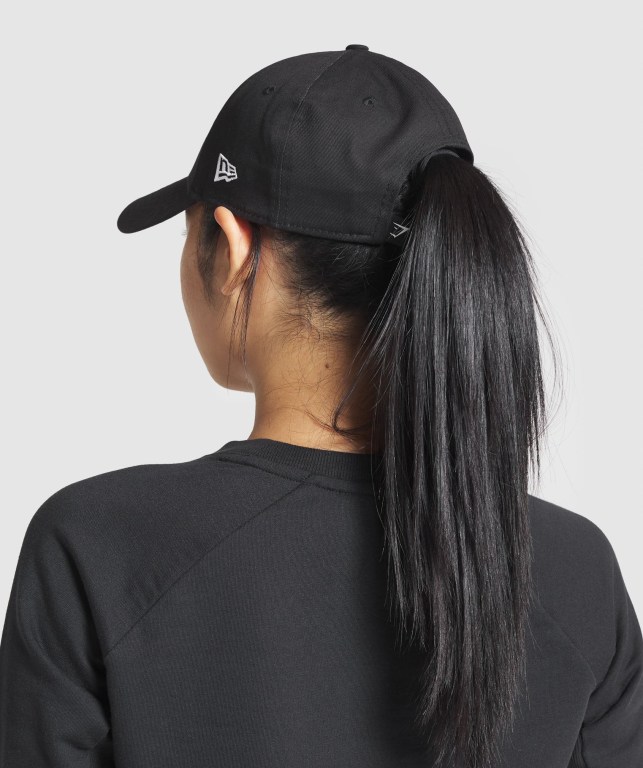 Sombreros Gymshark New Era Legacy 9Forty Mujer Negros | YACdnQ6UKDP