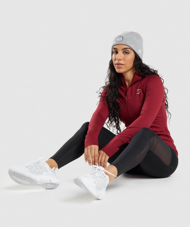 Sombreros Gymshark New Era Legacy Cuff Knit Mujer Grises | 4212PvrsnWP