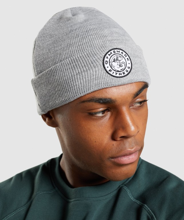 Sombreros Gymshark New Era Legacy Cuff Knit Hombre Grises | EjFwuFKTfQi