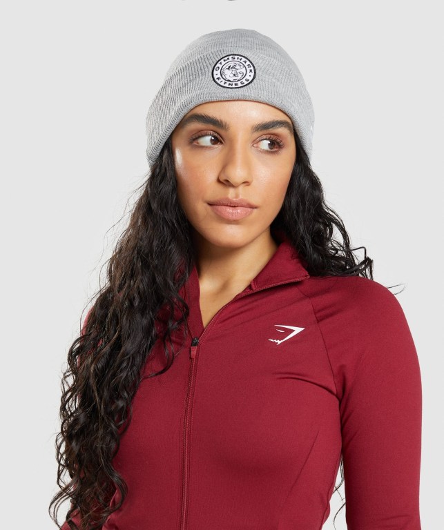 Sombreros Gymshark New Era Legacy Cuff Knit Hombre Grises | EjFwuFKTfQi