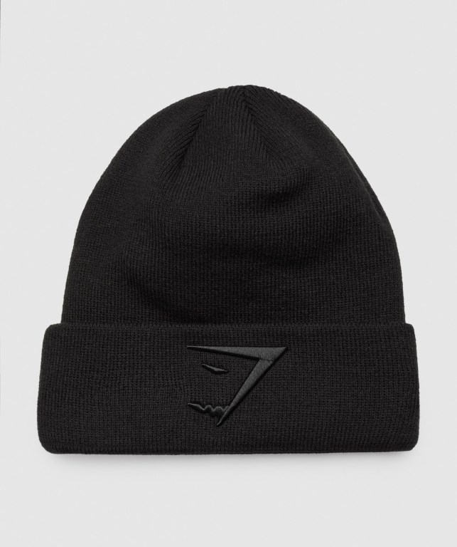 Sombreros Gymshark New Era Sharkhead Cuff Knit Hombre Negros | HZjQcFQr227