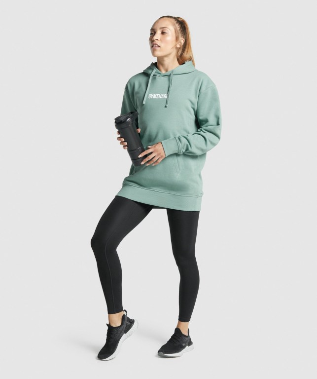 Sudadera Con Capucha Gymshark Apollo Graphic Oversized Mujer Verdes Claro | pfxjBnPpD7Y