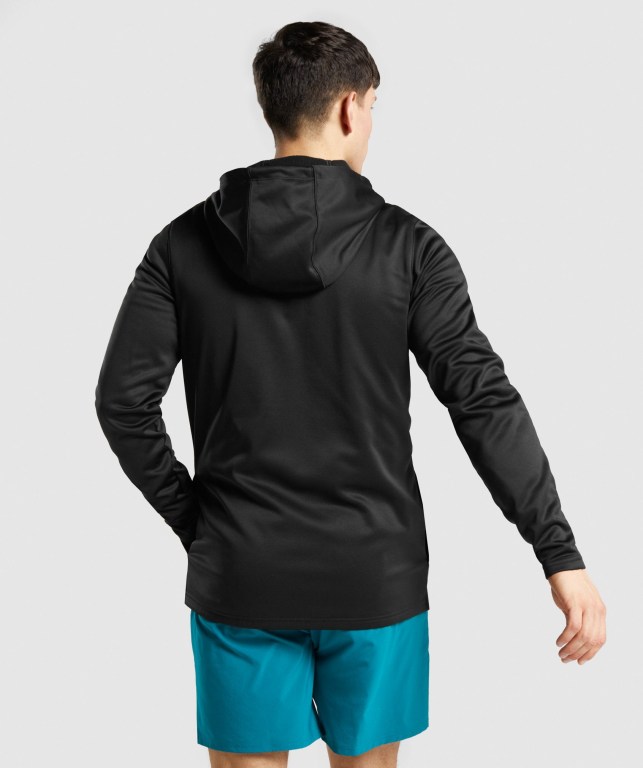 Sudadera Con Capucha Gymshark Arrival Zip Up Hombre Negros | f1E2KijWhbp